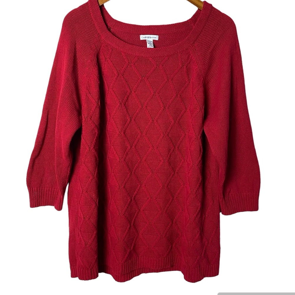 Croft & Barrow Red knit Sweater